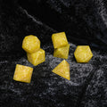 Yellow Amber Topaz Gemstone Dice Set