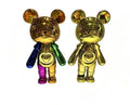 StarDust Electroplated Bear Figurine Set - Gold Green Duo（145mm）