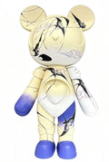 Kintsugi Cracked Bear Figurine - Beige Blue（549mm）