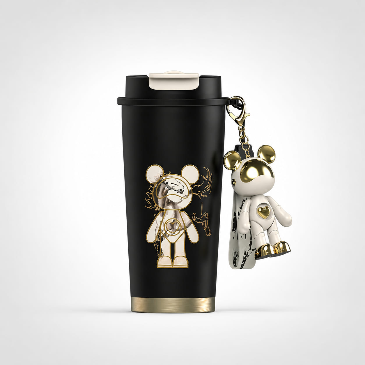 Cosmos Bear × Xu Beihong Art Committee Galloping Horse Collectible Thermal Tumbler – Limited Edition